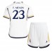 Billige Real Madrid Ferland Mendy #23 Børnetøj Hjemmebanetrøje til baby 2023-24 Kortærmet (+ korte bukser)